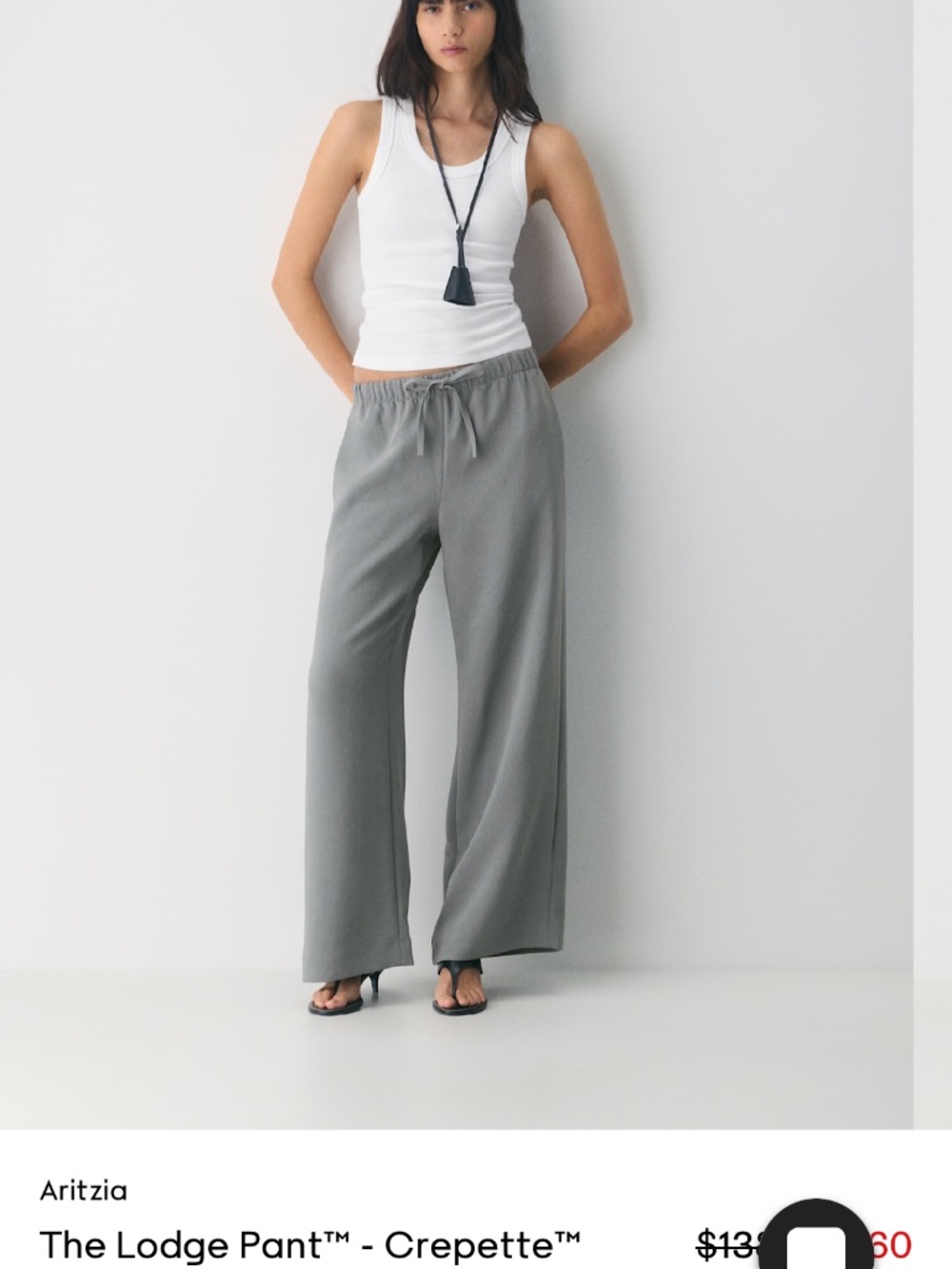 NWT Aritzia Crepette Lodge Pant, XS